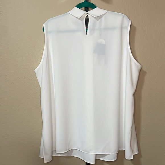 Misook sleeveless split side top blouse NWT 2X - Picture 5 of 10